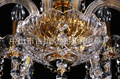 【【企業(yè)集采】金色6頭水晶燈J6 餐廳吊燈 客廳水晶燈 現(xiàn)代水晶燈】價(jià)格,廠家,圖片,吊燈,中山市古鎮(zhèn)燈隆照明電器廠-